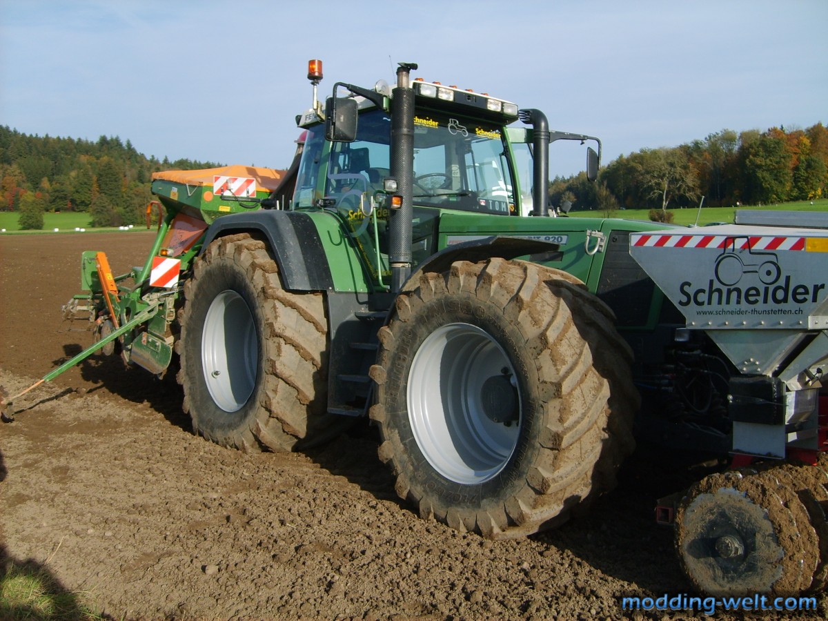 Sähen mit Fendt 920 Favorit