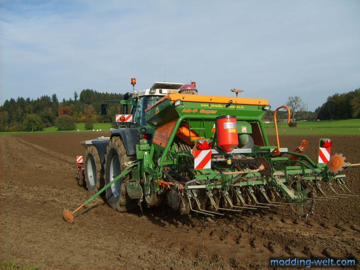 Sähen mit Fendt 920 Favorit