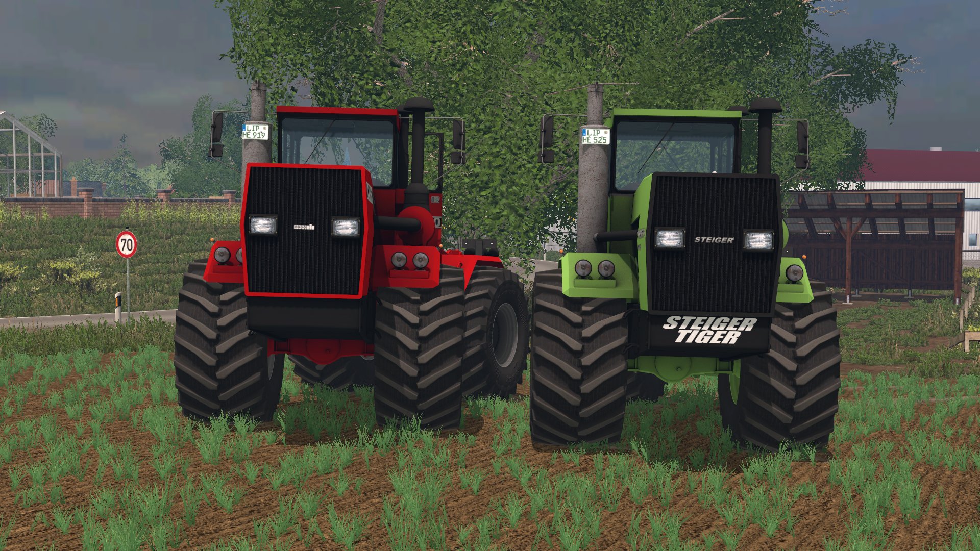 Steiger Tiger 525 und Case 9190