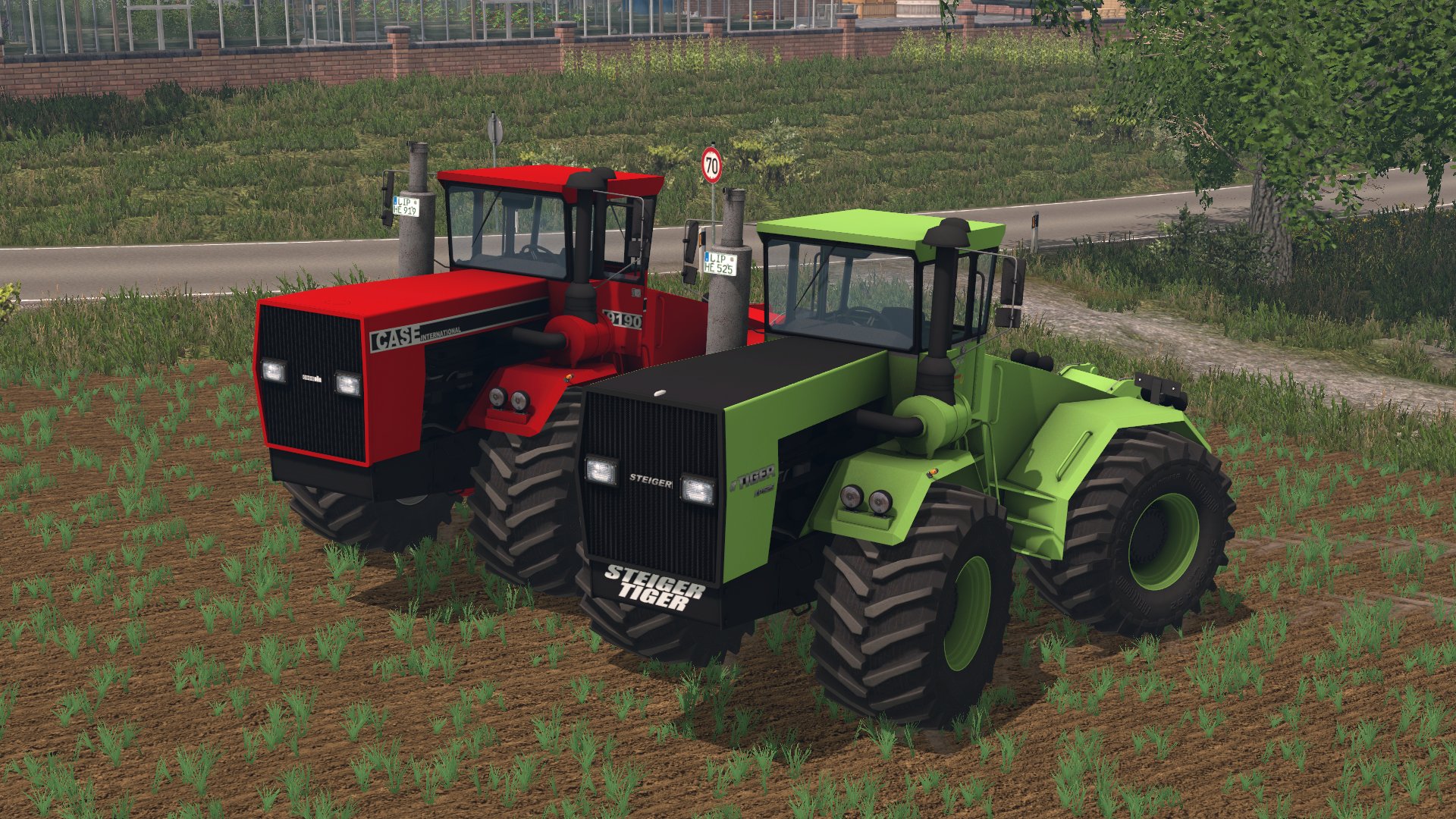 Steiger Tiger 525 und Case 9190