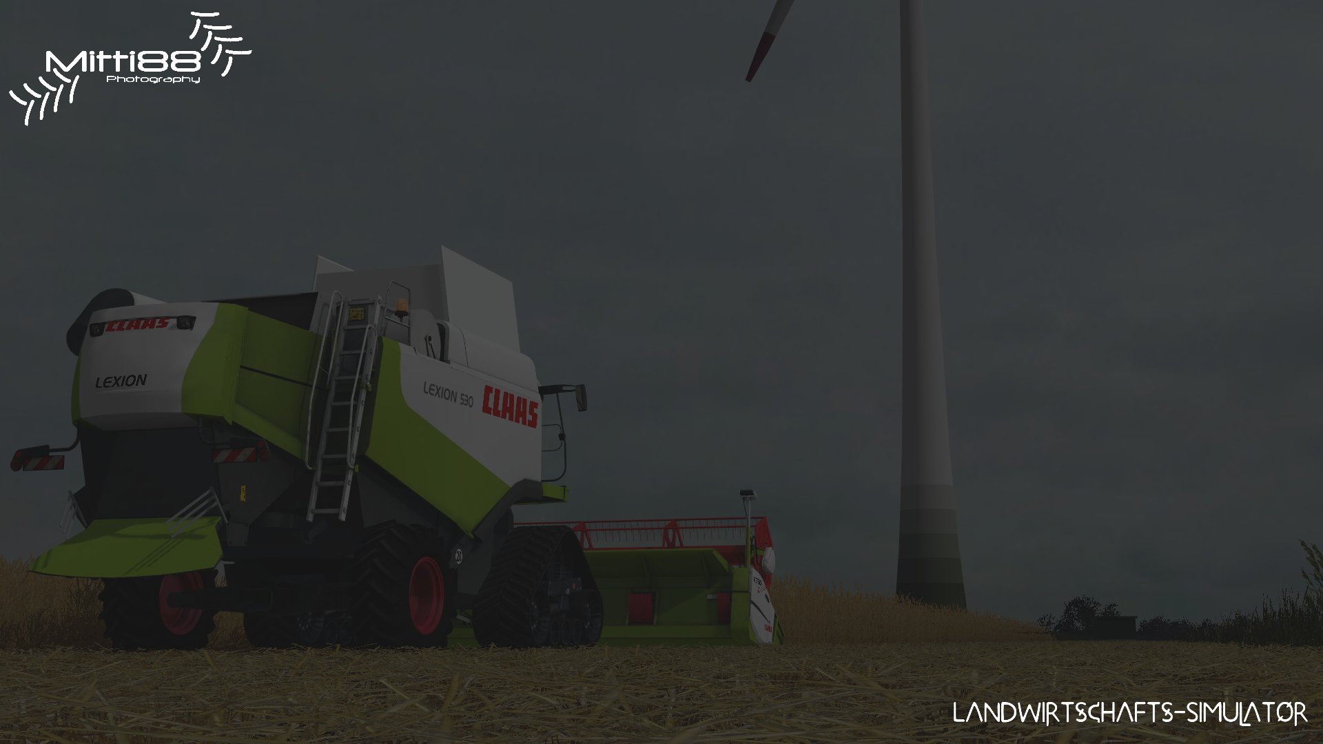 Lexion 530 gegen Nässe gerüstet.