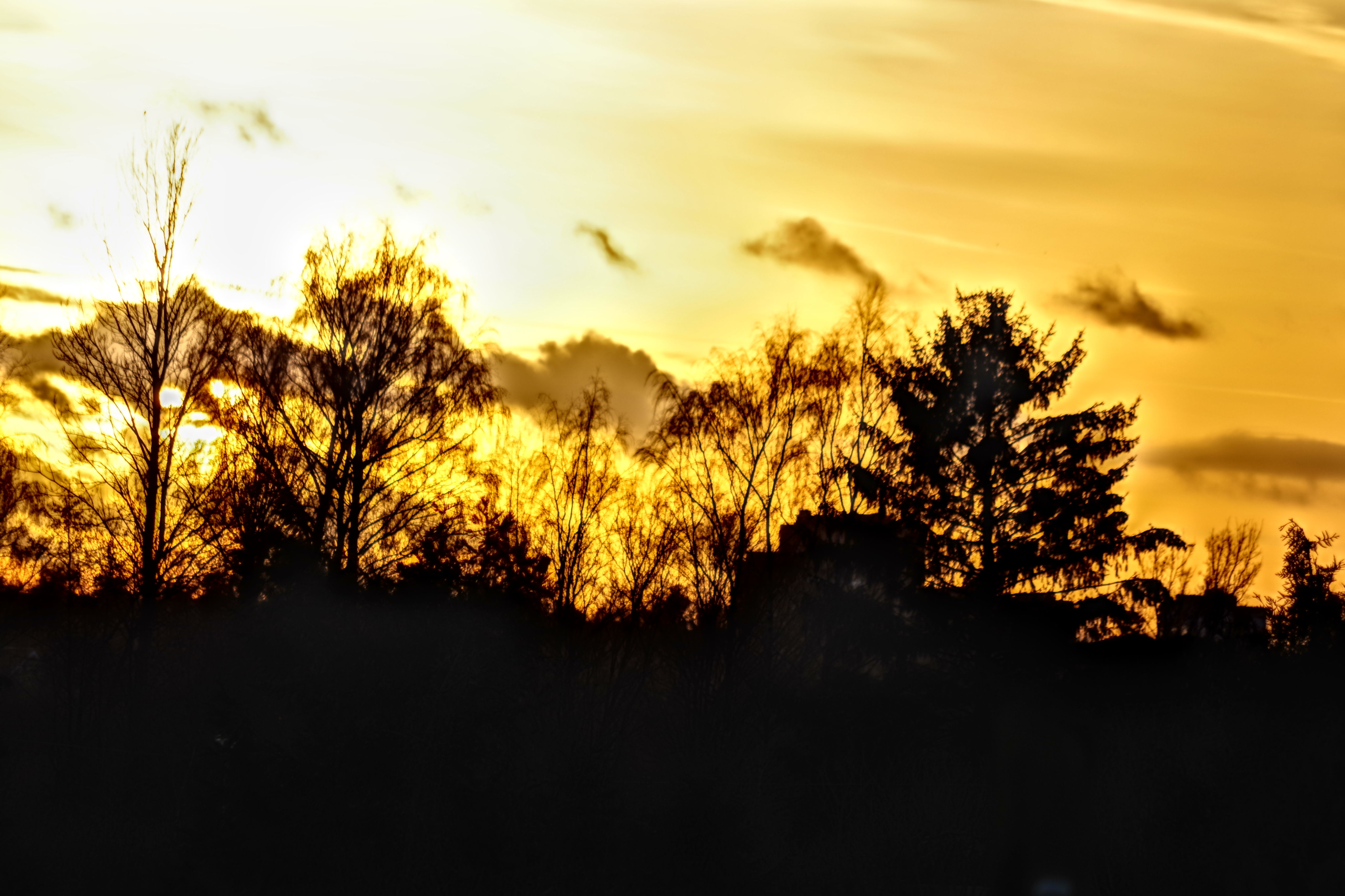 Sonnenuntergang aus dem Fenster :D