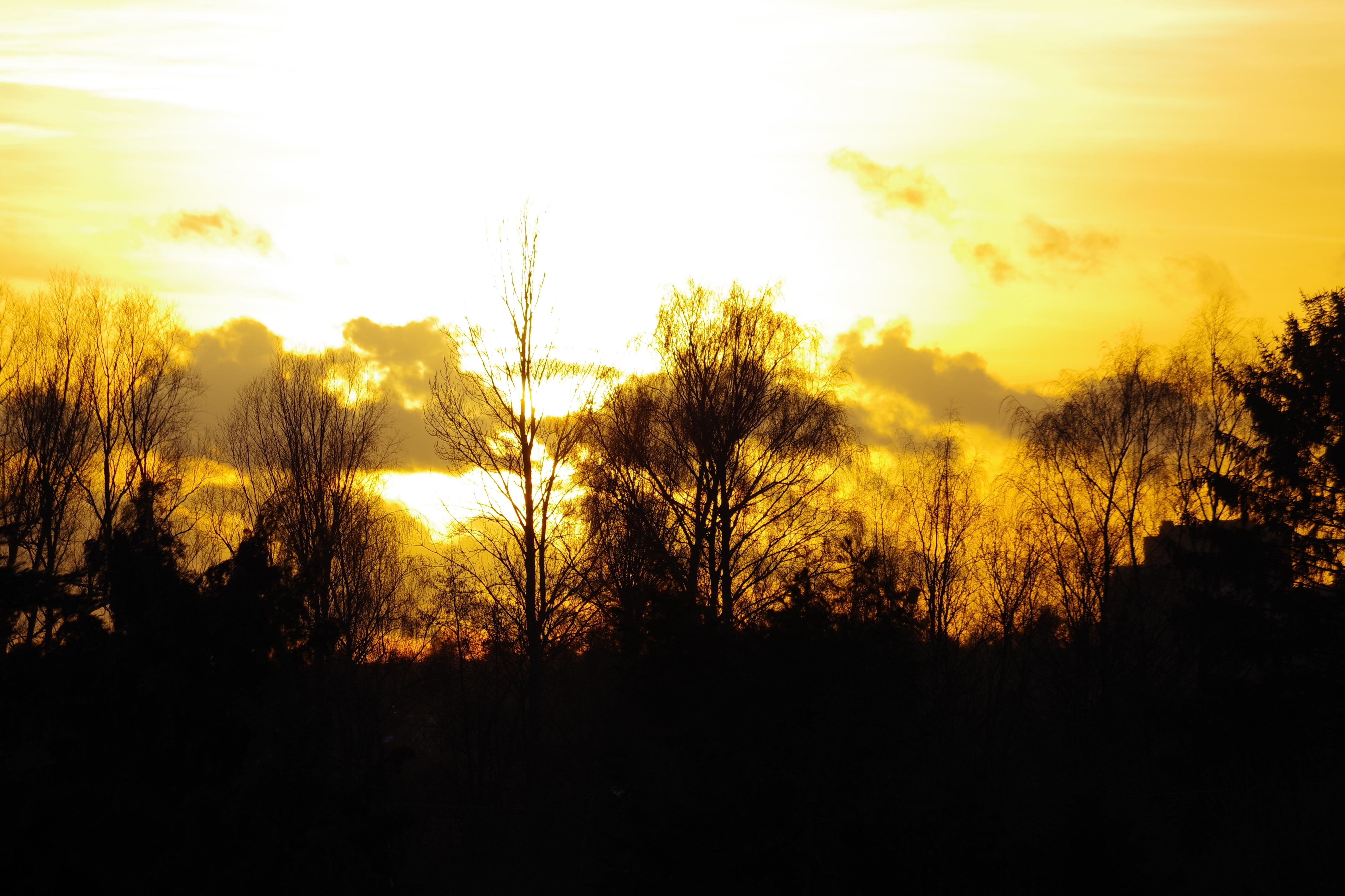 Sonnenuntergang aus dem Fenster :D