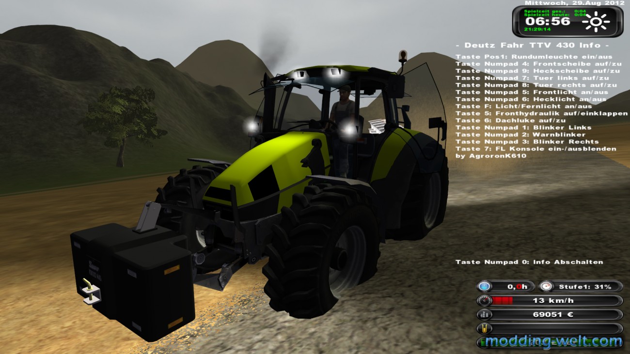 Deutz Agrotron 120 mit Pflugmod