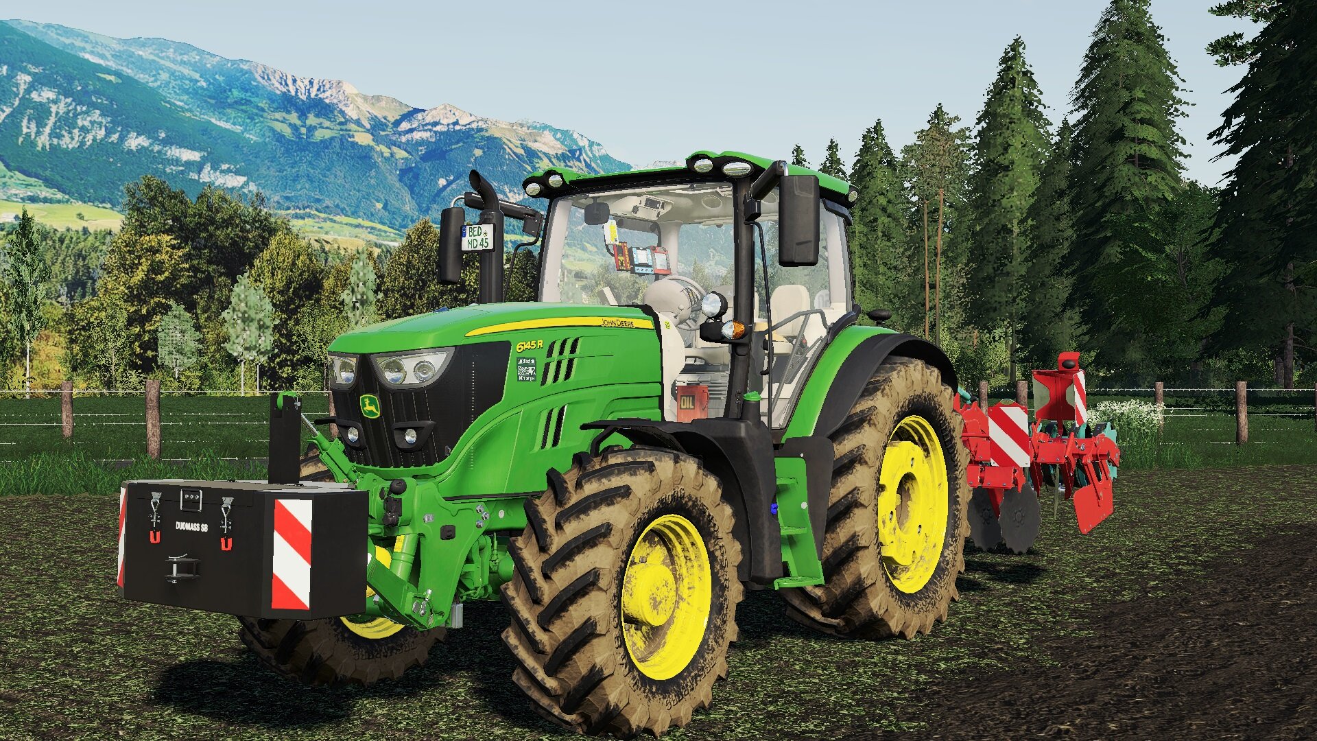 JohnDeere 6145R am scheiben