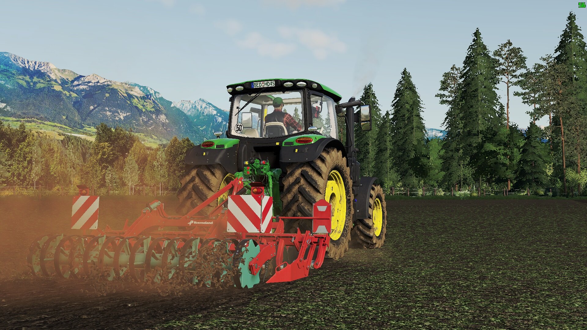 JohnDeere 6145R am scheiben