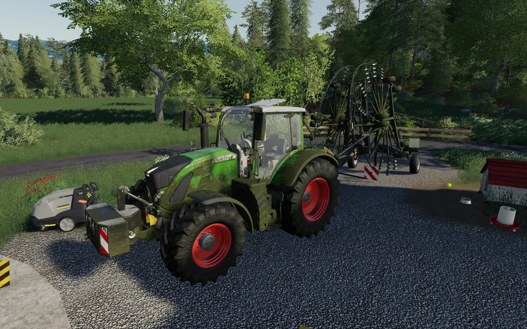 Fendt 724 + Kuhn GA 9531 + Gras