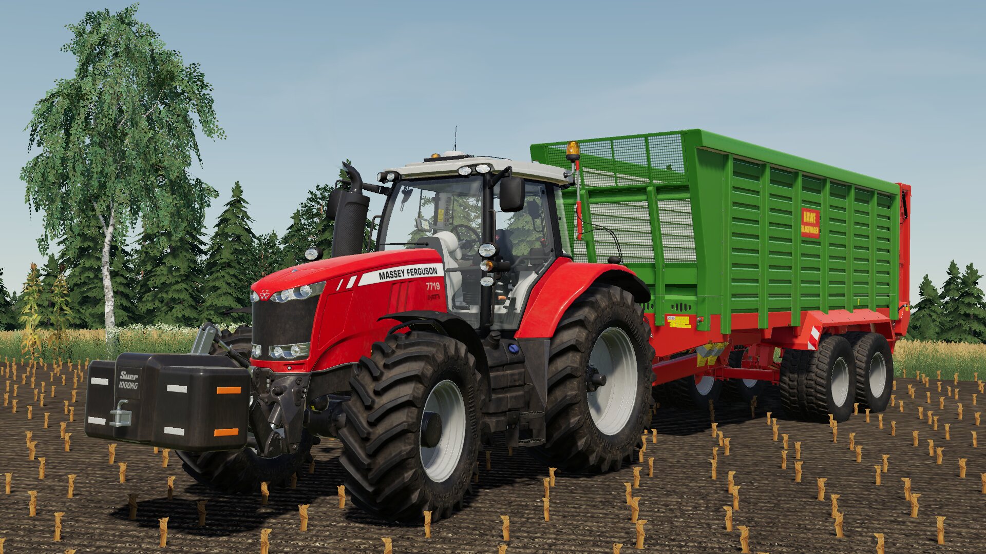 Massey Ferguson 7719 & Hawe SLW 45 TN