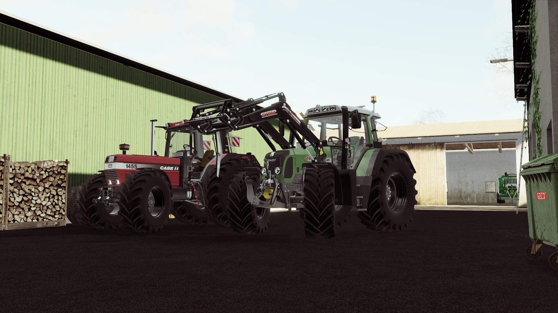 Fendt vario 820 und Case ih 1455XL