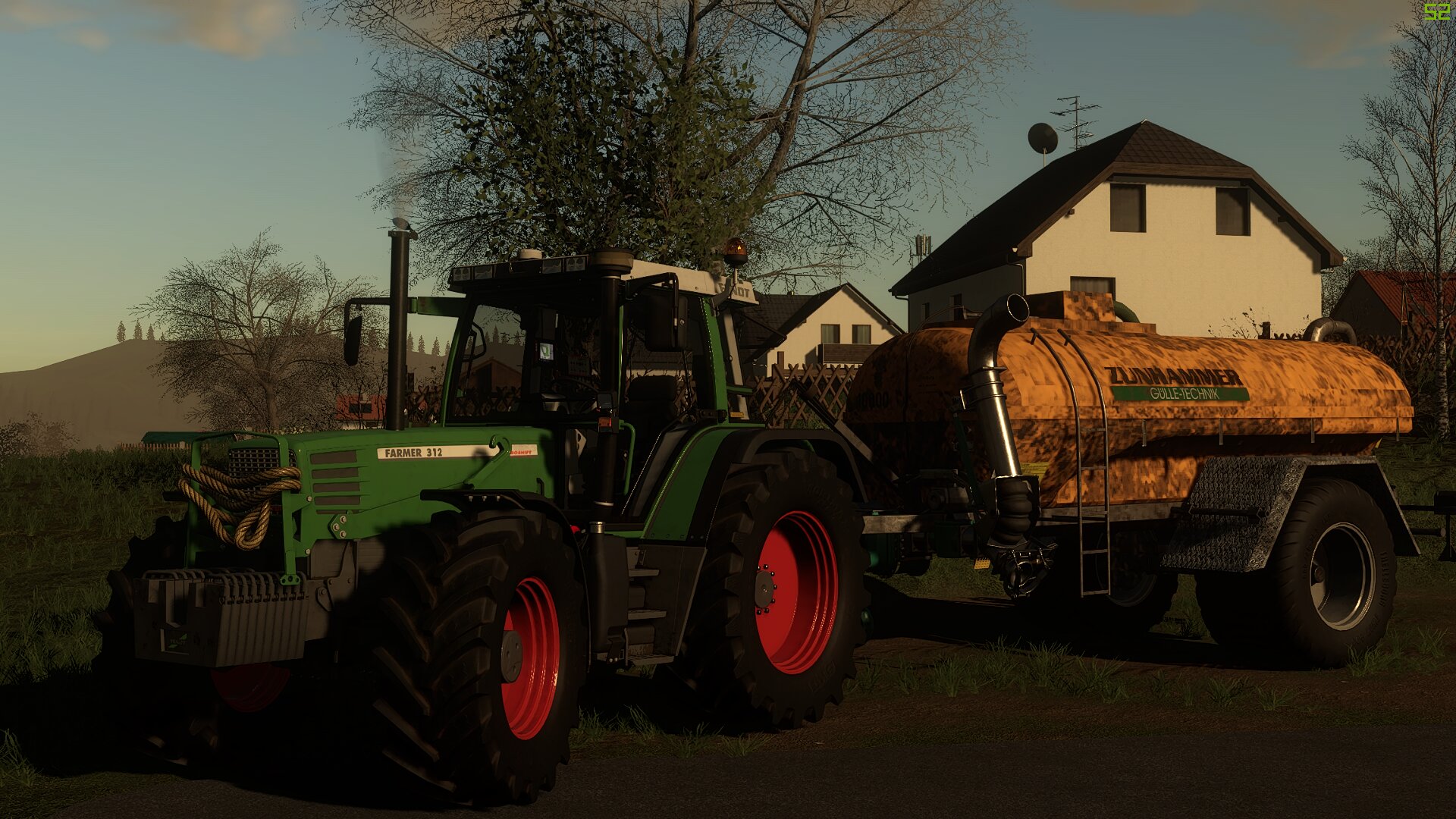 Am Gülle fahren mit dem 312