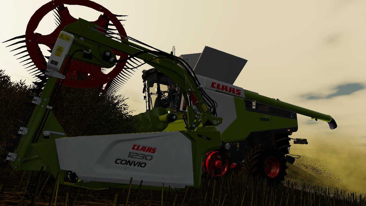 Neuer Claas Trion750 im Raps testen