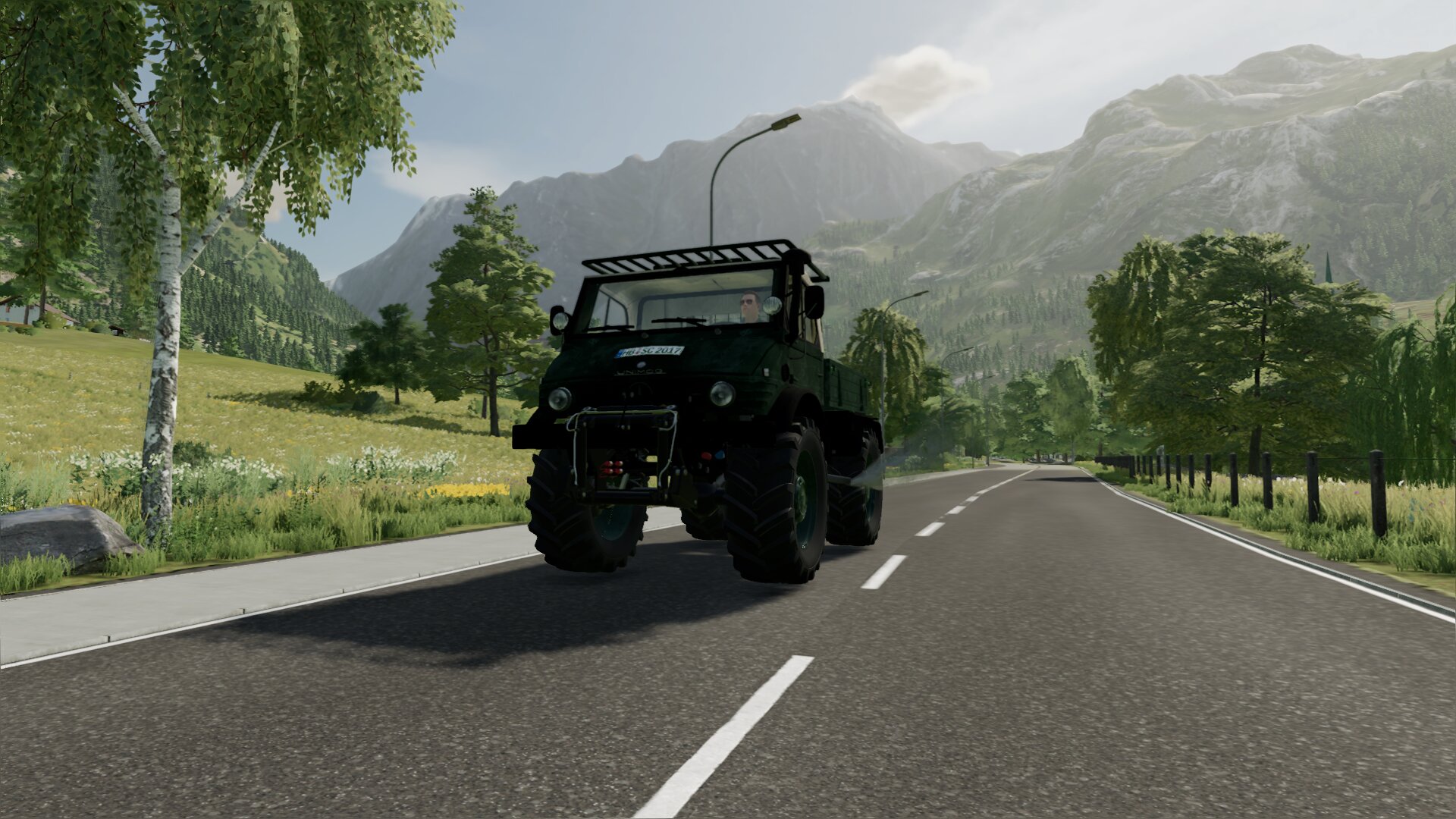 Unimog mit Auto-Load