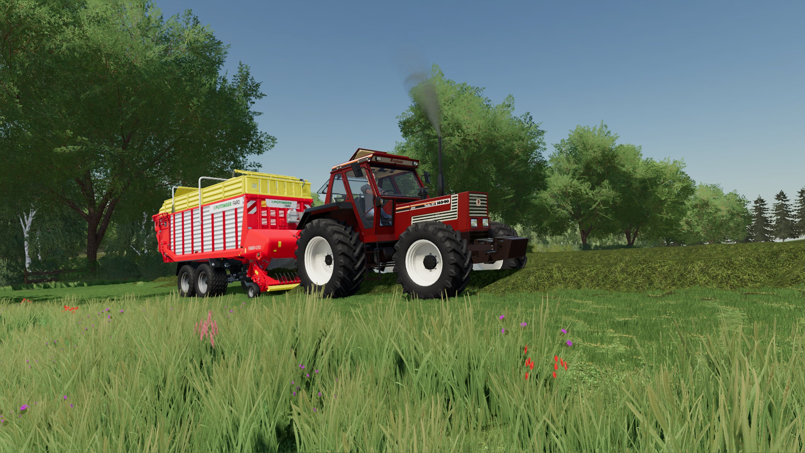 Grasssilage mit Fiat Power