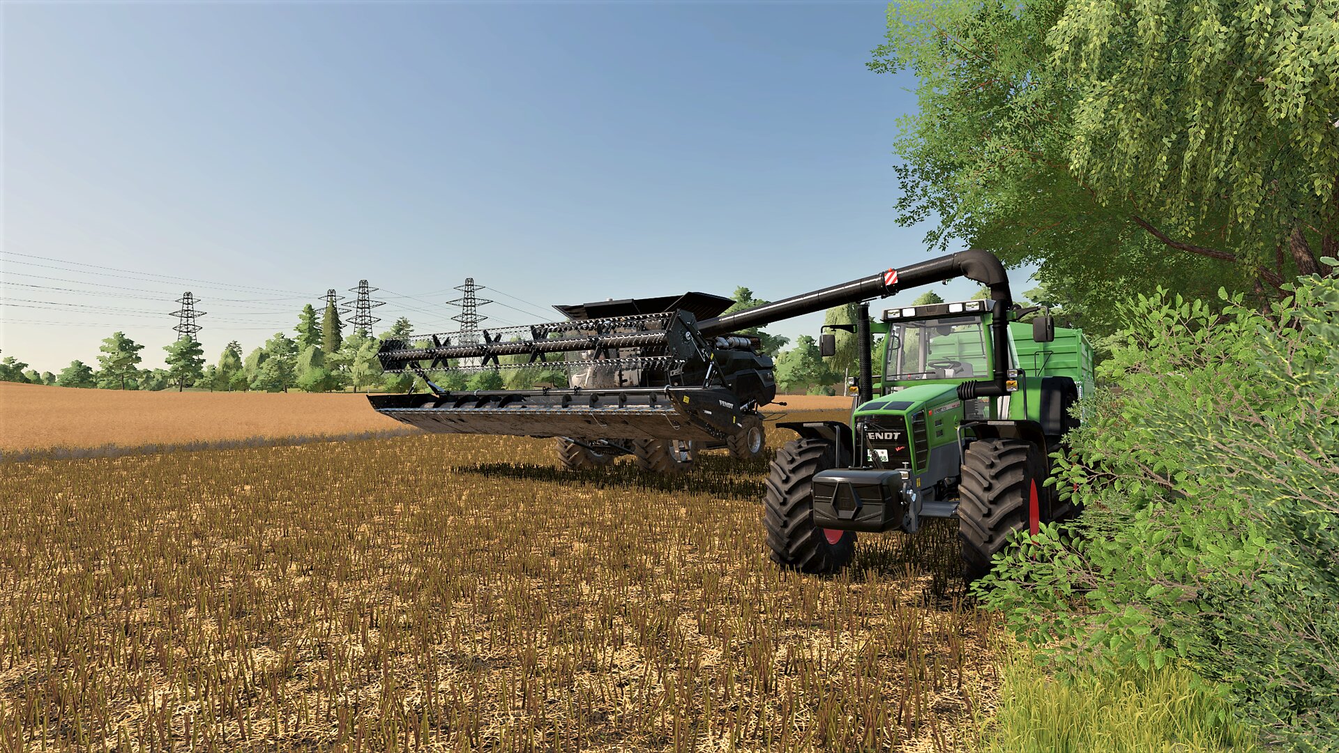 Raps-Ernte in Rade mit neuem Testdrescher Fendt Ideal 7PL