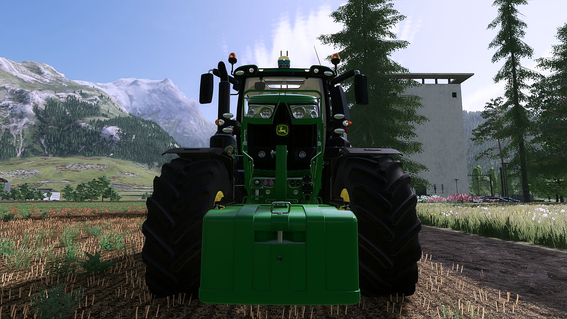 John Deere 6250R am Tiefenlockern