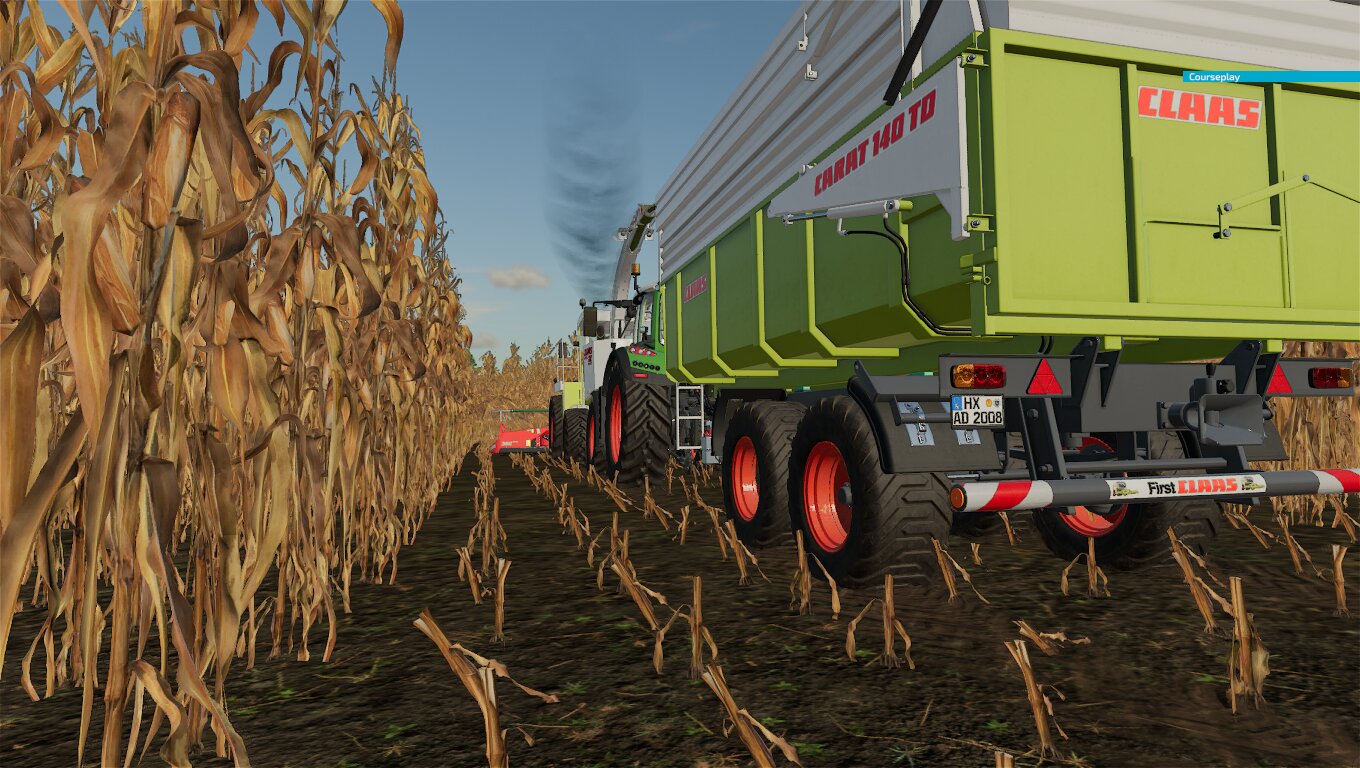 Maisernte Mit Claas & Fendt