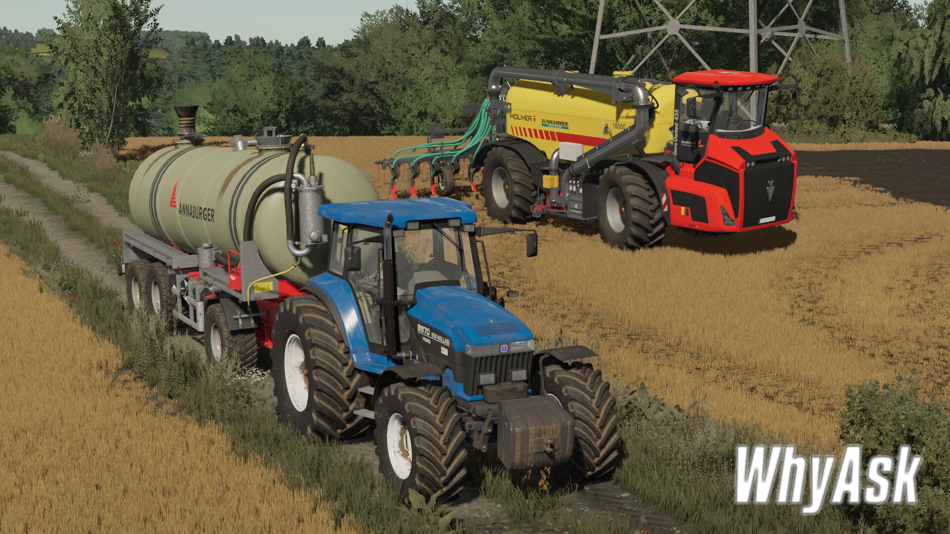 Fs22 New Holland Ford 8970 Mit Annaburger Hts 3027 And Holmer Terra Variant 435 Bei Der 9878