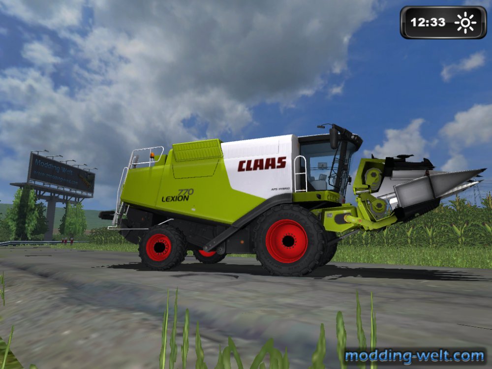 Lexion 770  (Neue Felgen gebaut)