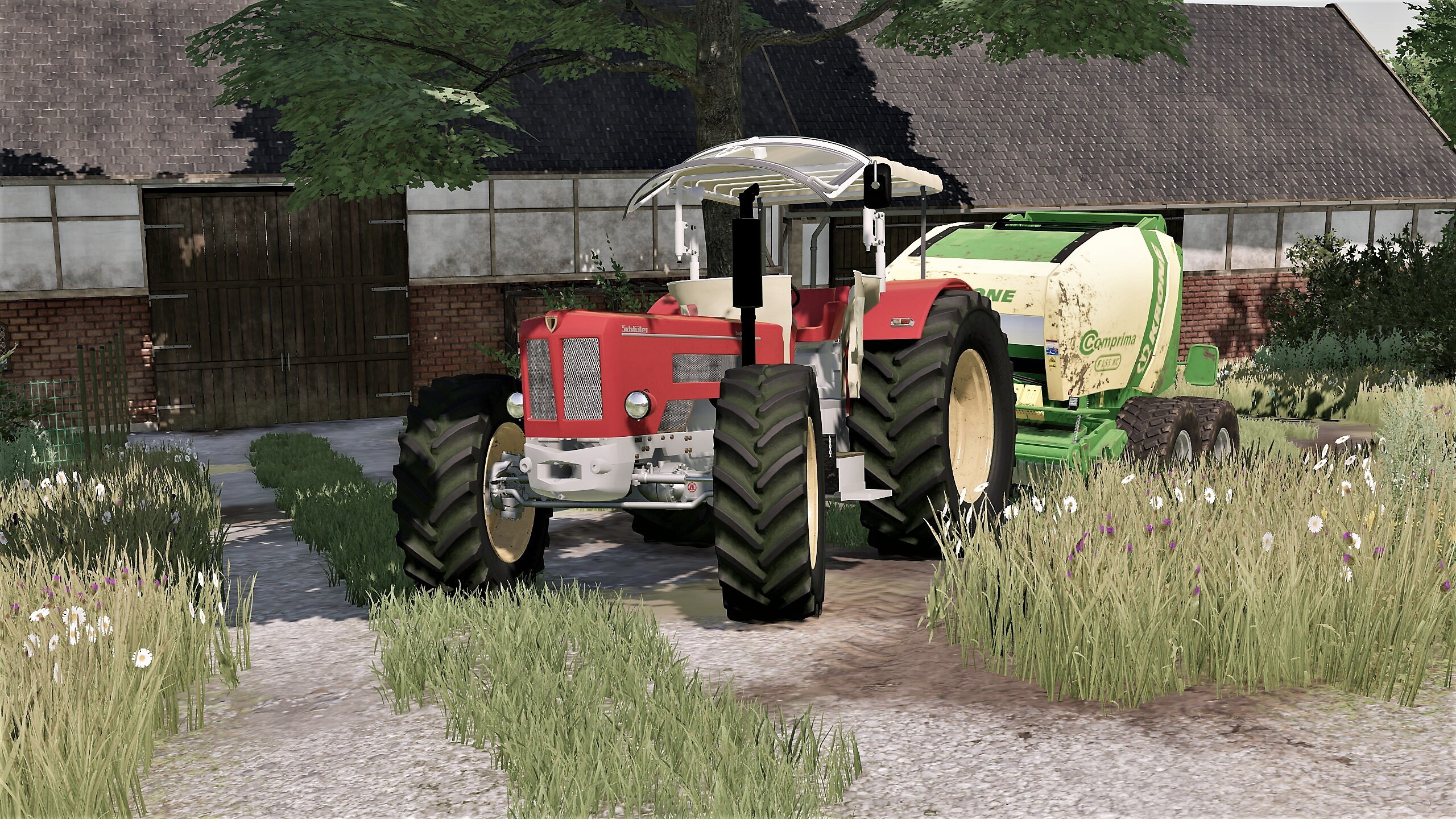 Super 950 als Allrad mit Krone Comprima