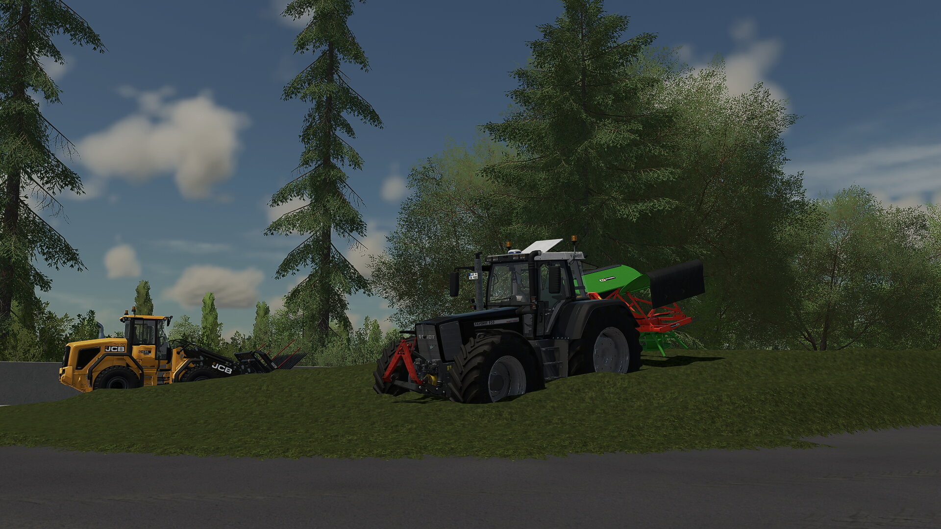 Fendt Favorit Vario 920 am Silowalzen