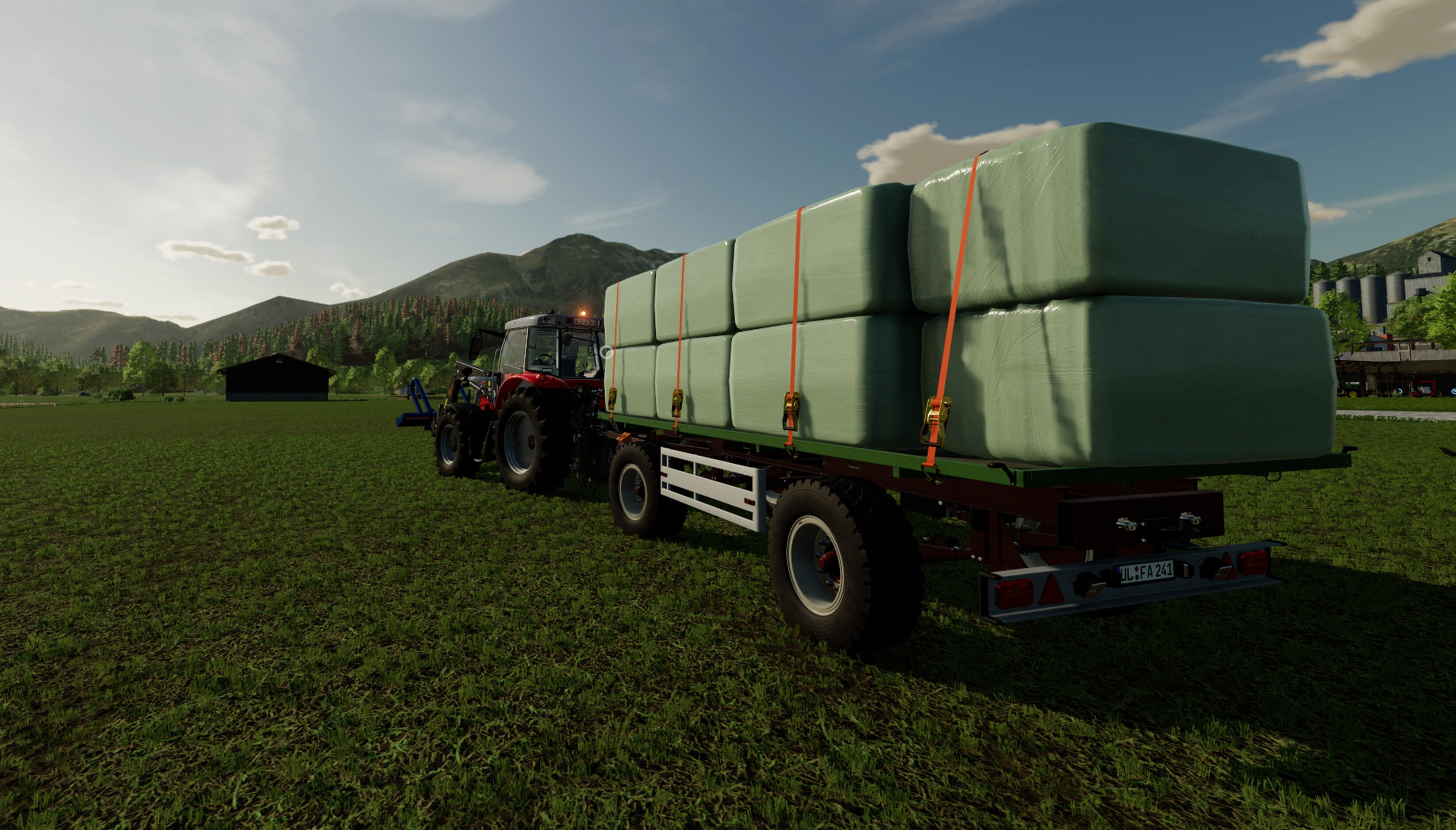 Silage Ballen einfahren