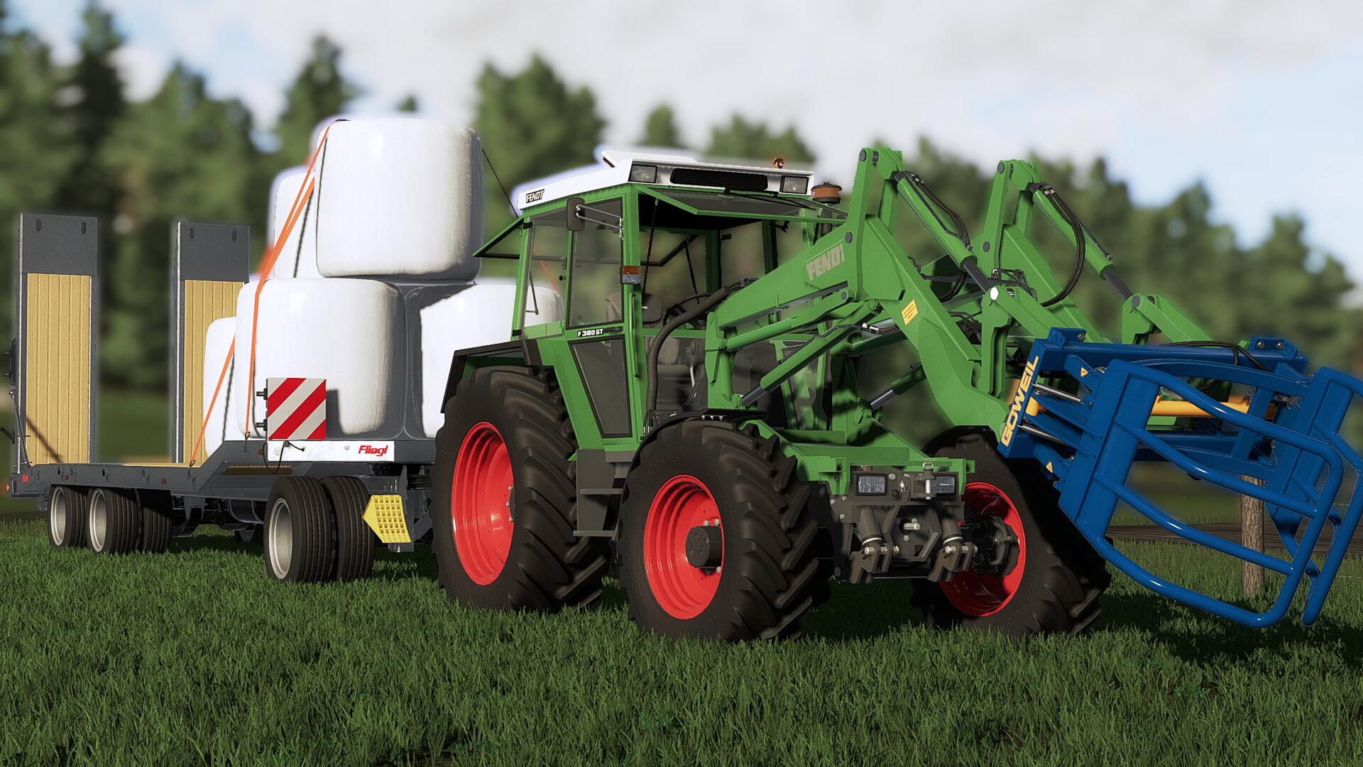 Siloballen holen mit dem Fendt GT 380 Allrad