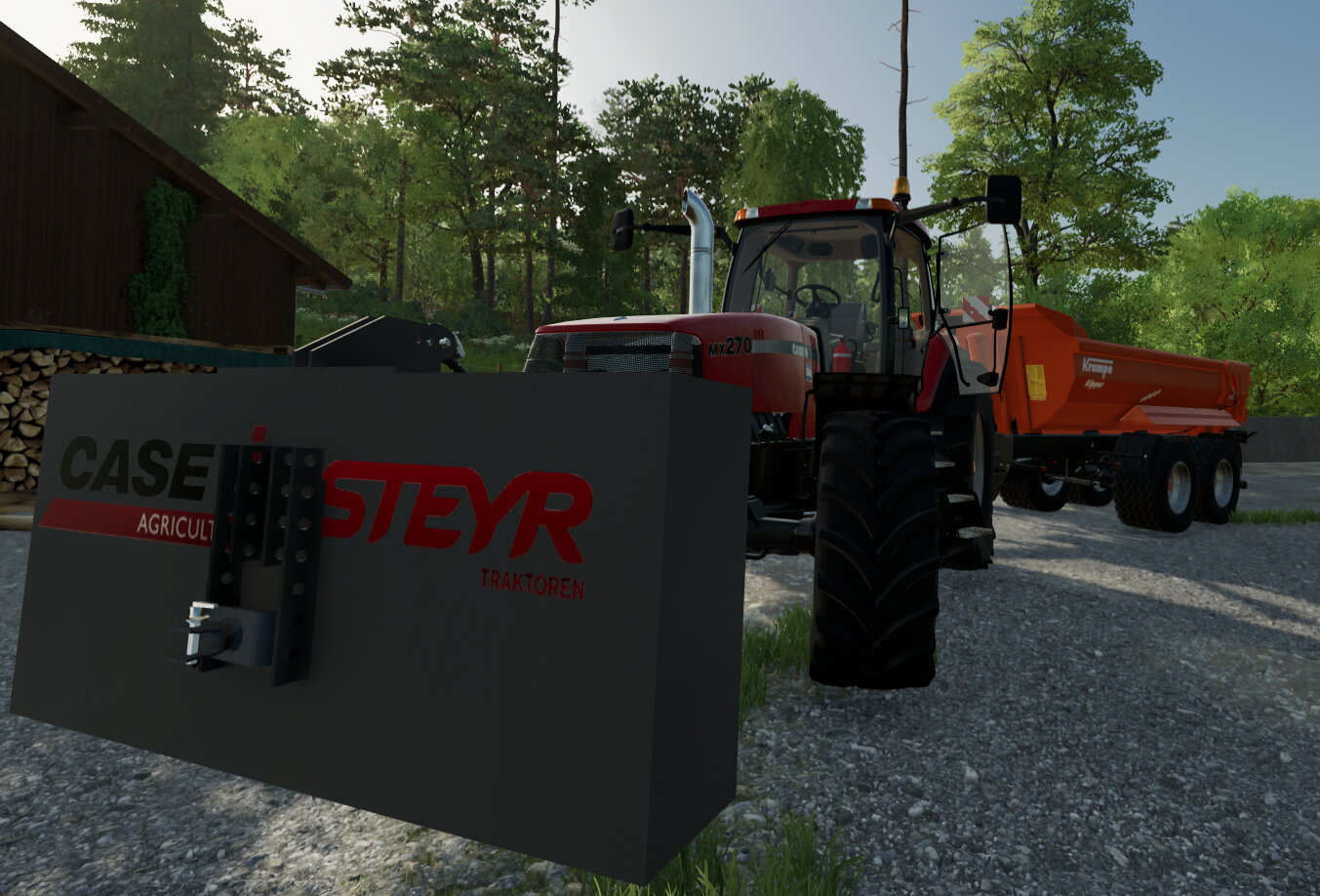 Neues Case IH / Steyr Gewicht ausprobiert