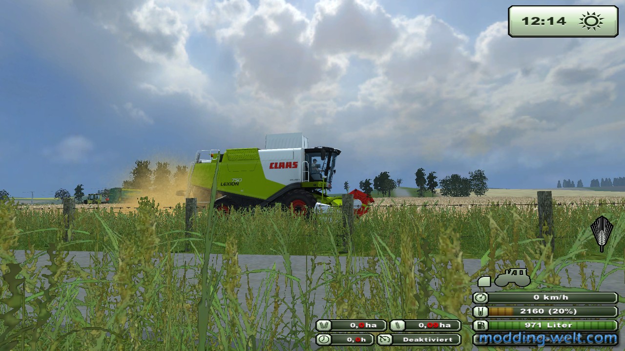 dreschen mit lexion 750