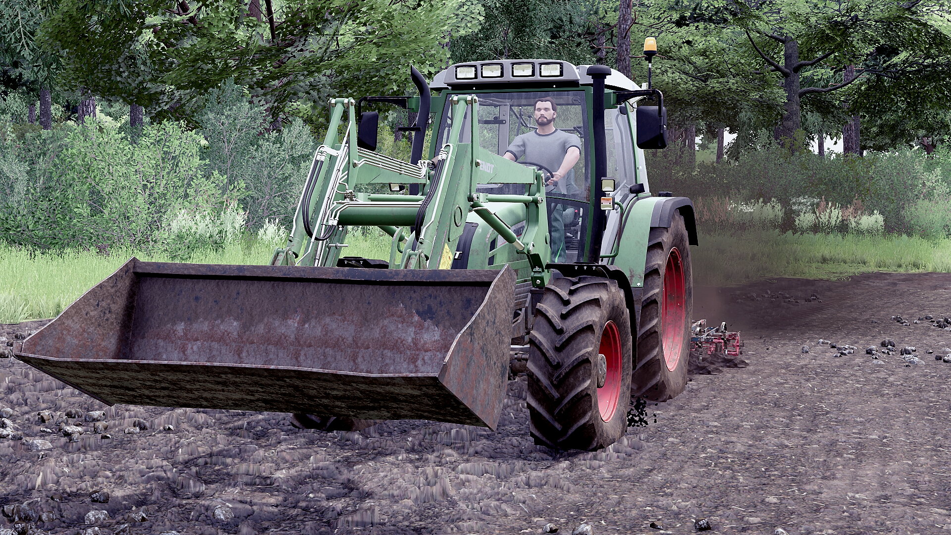 Fendt Farmer 309 Ci beim Grubbern (LS22)