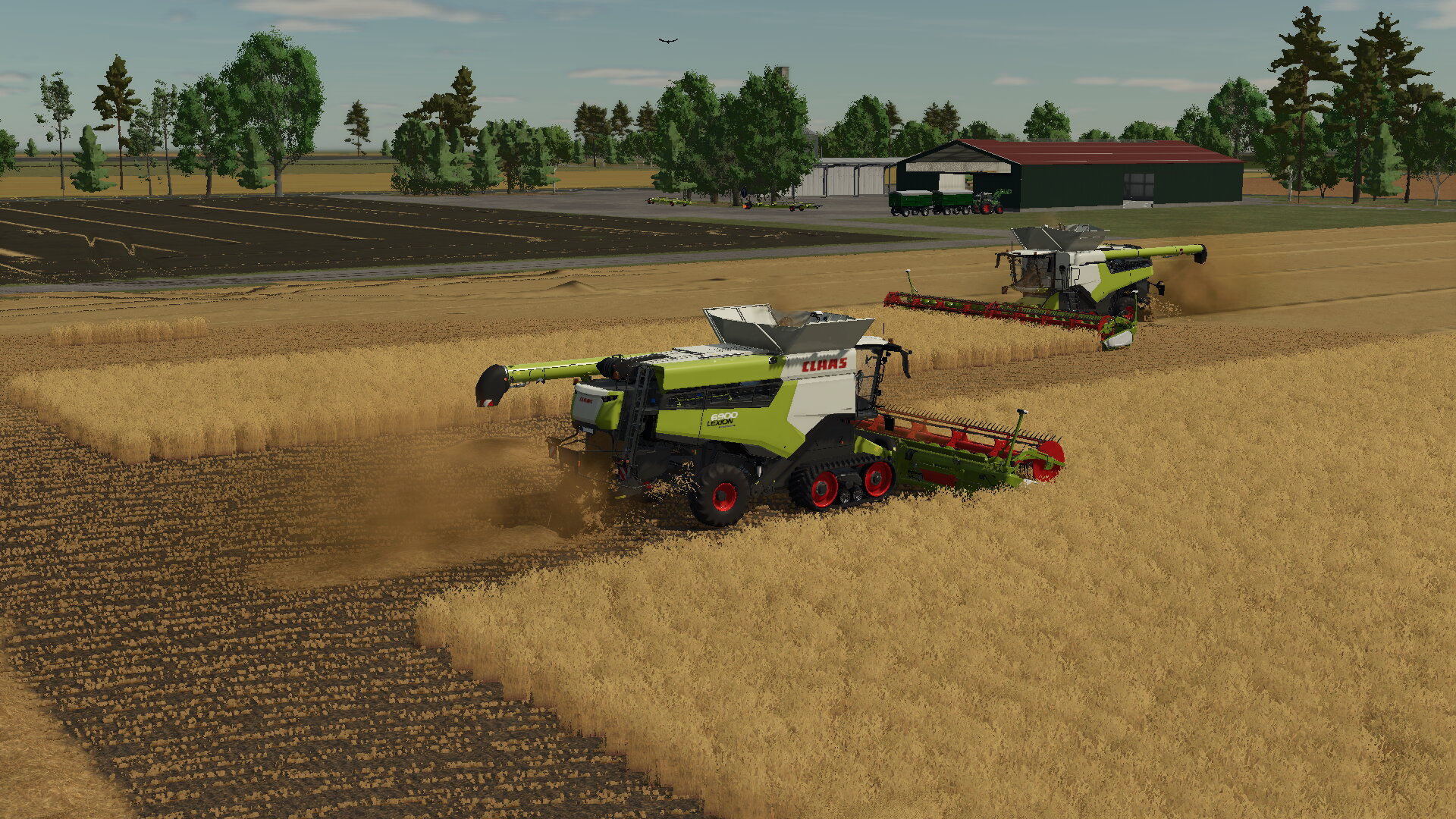 Courseplay mit Lexion 8900 und 6900