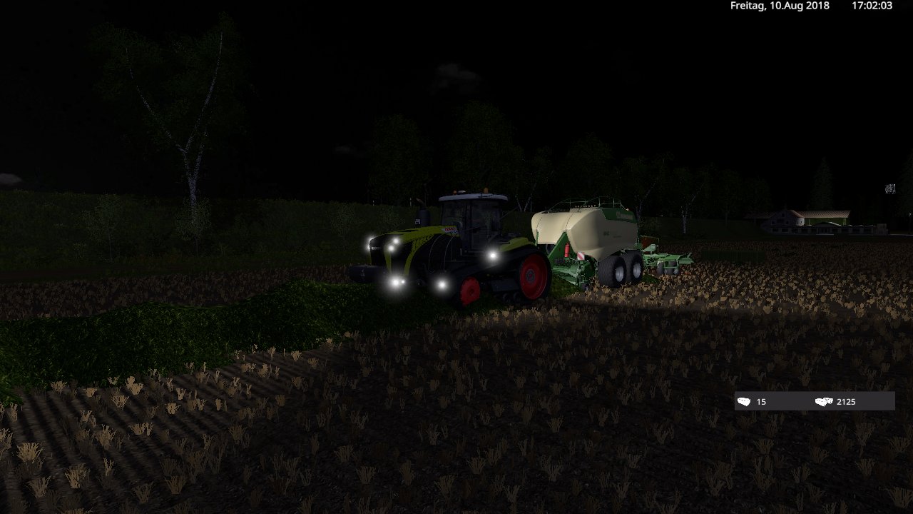 mit der claas raube und krone presse am feld - Modding Welt