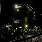 MB Trac 1300 Forst   bei Nacht im Wald gesichtet   Wünsch euch ein Schönen Start ins Wochenende