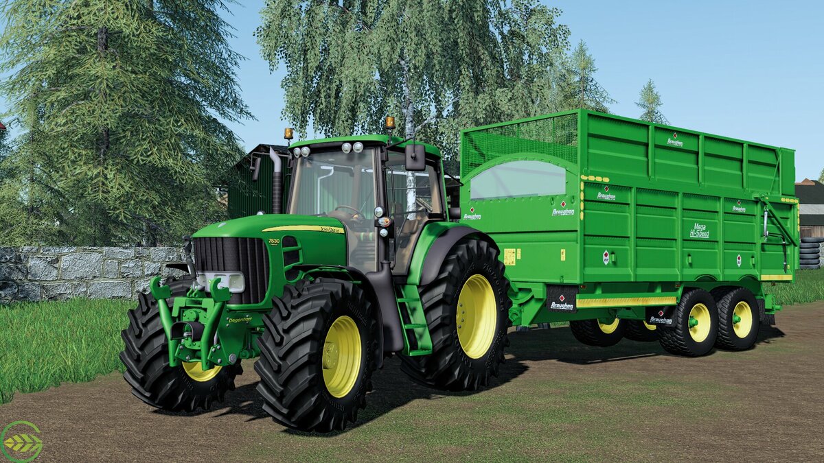 John Deere 7530 & Broughan Silage - Modding Welt