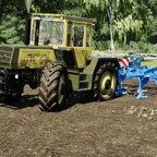 MB Trac 1500  bei  Grubbern  auf  der  Bergisch Land