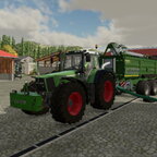 Fendt Favorit 926 mit Fortuna Zubringer