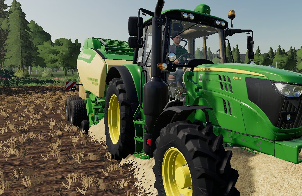 Mit der John Deere 6M Serie immer noch am pressen. - Modding Welt